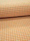Preview: Mantelstoff - Hahnentritt - beige - orange